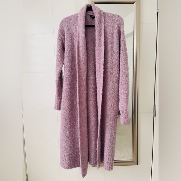 Fuzzy knit long cardigan. - Picture 1 of 3